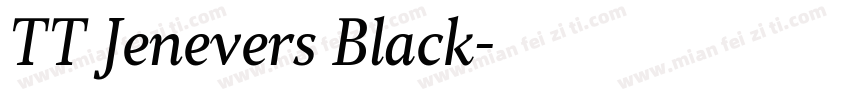 TT Jenevers Black字体转换